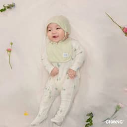Thumbnail Bộ body dài liền tất tích hợp bao tay kèm mũ và yếm Nature cho bé sơ sinh 2