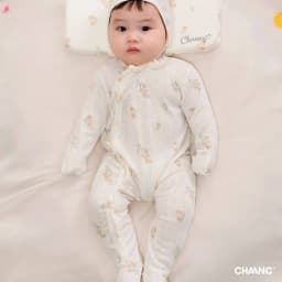 Thumbnail Bộ body dài liền tất tích hợp bao tay kèm mũ và yếm Nature cho bé sơ sinh 3