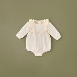 Thumbnail Bộ bodysuit cho bé gái ABBIEOH hoa nhí thô cotton cổ vai bèo phong cách vintage BD257 BD654 BD655 4