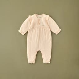 Thumbnail Bộ bodysuit cho bé gái cotton dài tay ABBIEOH cài chéo bèo nhún 0 - 18 tháng BD359 AW21 BD656 2