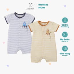 Thumbnail Bộ bodysuit cộc tay unisex ABBIEOH cotton mềm mát động vật, vũ trụ cho bé 0-12 tháng BD763 BD758 BD621-625-602 2