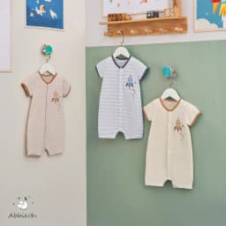 Thumbnail Bộ bodysuit cộc tay unisex ABBIEOH cotton mềm mát động vật, vũ trụ cho bé 0-12 tháng BD763 BD758 BD621-625-602 3
