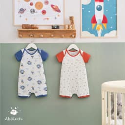 Thumbnail Bộ bodysuit cộc tay unisex ABBIEOH cotton mềm mát động vật, vũ trụ cho bé 0-12 tháng BD763 BD758 BD621-625-602 4