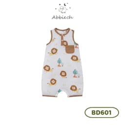 Thumbnail Bộ bodysuit sát nách bé trai ABBIEOH in hình con vật cho bé 0-12 tháng BD601 BD762 2