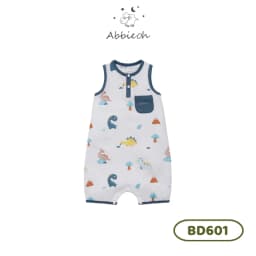 Thumbnail Bộ bodysuit sát nách bé trai ABBIEOH in hình con vật cho bé 0-12 tháng BD601 BD762 3
