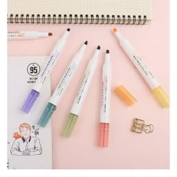 Thumbnail Bộ Bút Dạ Quang 6 Màu Highlight Pastel Văn Phòng Phẩm Xinh Xắn Tiện Dụng, Bút Đánh Dấu, Bút Nhớ 1