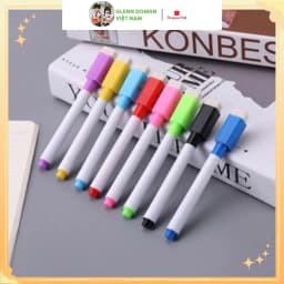 Thumbnail Bộ Bút Lông Viết Bảng Có Đầu Xóa Được dùng được cho bảng trắng, sách tô xoá thông minh cho bé 3