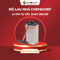 Thumbnail Bộ Cây Lau Nhà CHEF&CHEF mã LV-F01 Tự Vắt, Chổi Lau Nhà Thông Minh Xoay 360 Độ Tách Nước Bẩn 1