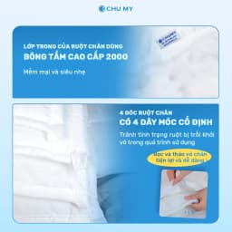 Thumbnail Bộ chăn ga trắng khách sạn CHU MY, cotton Sateen 100%, T400, chuẩn 5 sao cho phòng ngủ 3