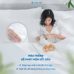 Thumbnail Bộ chăn ga trắng khách sạn CHU MY, cotton Sateen 100%, T400, chuẩn 5 sao cho phòng ngủ 4
