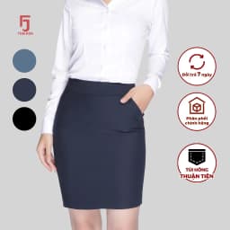 Thumbnail Bộ chân váy nữ bút chì dáng dài cơ bản Thái Hòa 1 lớp (R01), 2 lớp (239, 226) 2