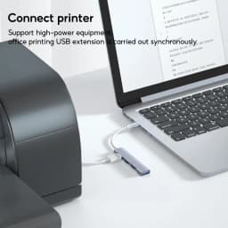 Thumbnail Bộ chia 4 cổng TBTIC USB 3.0 Type c 4 trong 1 tốc độ cao cho máy tính 3