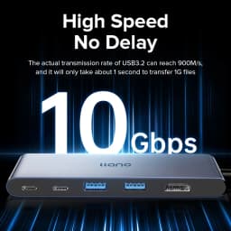 Thumbnail Bộ chia cổng usb LLANO type-c sang usb / type-c 3.2 hdmi 4k 60hz pd 10Gbps 5 trong 1 2