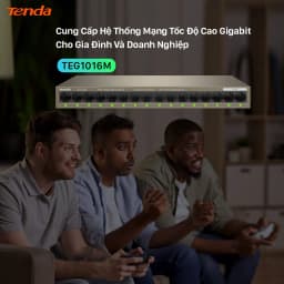 Thumbnail Bộ Chia Mạng Switch Để Bàn Tenda TEG1016M 16 Cổng Ethernet 1000Mbps - Hàng Chính Hãng 3