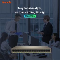 Thumbnail Bộ Chia Mạng Switch Để Bàn Tenda TEG1016M 16 Cổng Ethernet 1000Mbps - Hàng Chính Hãng 4