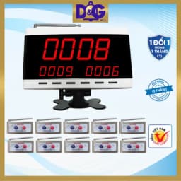 Thumbnail Bộ Chuông Gọi Không Dây D&G Bell - Màn hình D0403 4 số 3 dòng Nút khoảng cách xa 150m 1