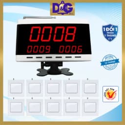 Thumbnail Bộ Chuông Gọi Không Dây D&G Bell - Màn hình D0403 4 số 3 dòng Nút khoảng cách xa 150m 2