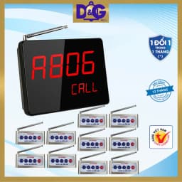 Thumbnail Bộ Chuông Gọi Không Dây TIẾNG VIỆT D&G Bell - Màn hình D0402 4 số 2 dòng Nút khoảng cách xa 150m 2
