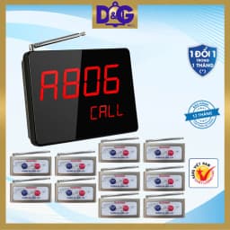 Thumbnail Bộ Chuông Gọi Không Dây TIẾNG VIỆT D&G Bell - Màn hình D0402 4 số 2 dòng Nút khoảng cách xa 150m 3