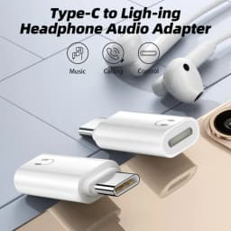 Thumbnail Bộ chuyển đổi âm thanh tai nghe HdoorLink Type C sang IOS 16 15 USB C Nam sang IOS Nữ Bộ chuyển đổi tai nghe 2