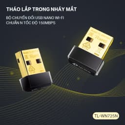 Thumbnail Bộ Chuyển Đổi USB Wifi TP-Link TL-WN725N Chuẩn N 150Mbps 2