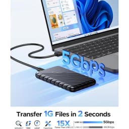 Thumbnail Bộ chuyển đổi ORICO SATA sang USB 3.0 Vỏ đĩa cứng gắn ngoài SSD HDD Vỏ 5Gbps Không cần dụng cụ cho ổ cứng SATA 2,5 "(2521U3) 2