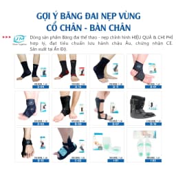 Thumbnail Bó Cổ Chân Có Đai Dán Chéo UM D11 [United Medicare] [1 Cái]. Tiêu Chuẩn Châu Âu 4