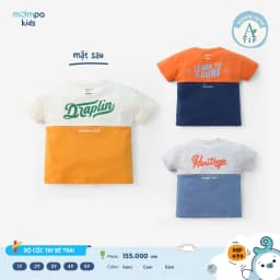 Thumbnail Bộ cộc tay bé trai Mompa 1-5 tuổi vải Cotton Actif thoáng mát mềm mại co giãn 479 3