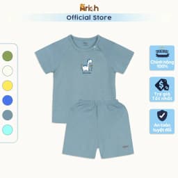 Thumbnail Bộ cộc tay cài chéo ASTAR vải cotton rayon in hình cho bé 9 tháng đến 6 tuổi 1