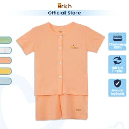 Thumbnail Bộ cộc tay cài thẳng Astar vải sợi tre organic cho bé trai, bé gái 3