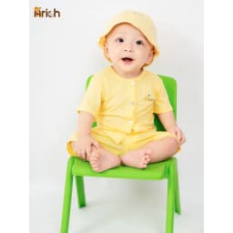 Thumbnail Bộ cộc tay cài thẳng Astar vải sợi tre organic cho bé trai, bé gái 4