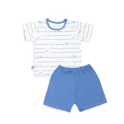 Thumbnail Bộ cộc tay cài vai sọc BENTY cotton co giãn an toàn da bé , quần áo trẻ em mềm mịn thấm hút mồ hôi 3