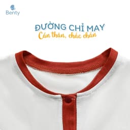 Thumbnail Bộ cộc tay cổ trụ BENTY in hình cá voi  BT041 cotton mềm mịn mát, đồ bộ cho bé trai, bé gái 4