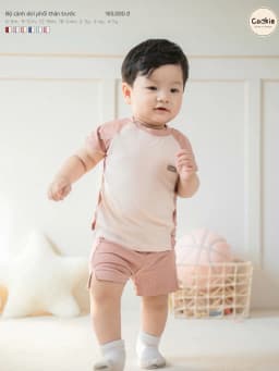 Thumbnail Bộ Cộc Tay COOKIE , Bộ Cánh Dơi Phối Thân Trước Cho Bé Từ 6 Tháng Đến 5 Tuổi 2025 2