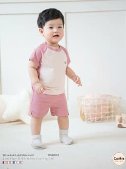 Thumbnail Bộ Cộc Tay COOKIE , Bộ Cánh Dơi Phối Thân Trước Cho Bé Từ 6 Tháng Đến 5 Tuổi 2025 3