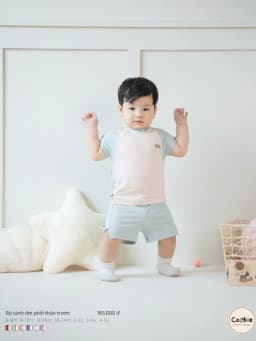 Thumbnail Bộ Cộc Tay COOKIE , Bộ Cánh Dơi Phối Thân Trước Cho Bé Từ 6 Tháng Đến 5 Tuổi 2025 4