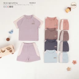 Thumbnail Bộ Cộc Tay COOKIE Raglan Phối Tay Cho Bé Từ 6 Đến 5 Tuổi 2025 3