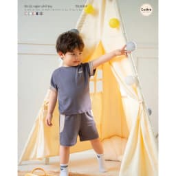 Thumbnail Bộ Cộc Tay COOKIE Raglan Phối Tay Cho Bé Từ 6 Đến 5 Tuổi 2025 4