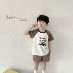 Thumbnail Bộ cộc tay in ô tô cho bé trai Beemo Chất liệu cotton xược siêu thoáng, thấm hút mồ hôi  B592 3