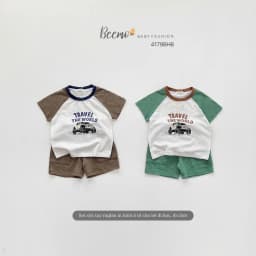 Thumbnail Bộ cộc tay in ô tô cho bé trai Beemo Chất liệu cotton xược siêu thoáng, thấm hút mồ hôi  B592 4