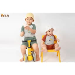 Thumbnail Bộ cộc tay vải sợi tre Arich 2024 cho bé trai, bé gái size từ 9 tháng đến 6 tuổi 2