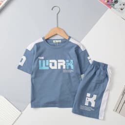 Thumbnail Bộ cotton bé trai mặc nhà, đi ngủ LITIBABY ngắn tay size 4 đến 16 tuổi 2