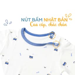 Thumbnail Bộ dài cài vai họa tiết BENTY cotton co giãn 4 chiều mềm mịn mát, đồ bộ trẻ em cao cấp chính hãng 4