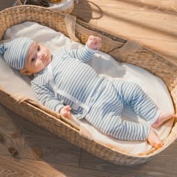 Thumbnail Bộ dài tay cài chéo Stripy cho bé trai bé gái sơ sinh - Siro BSR1108ST | Quần áo BU Baby chính hãng 4