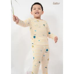 Thumbnail Bộ dài tay cài vai Astar hoạ tiết Noel vải cotton rayon cho bé 9 tháng đến 6 tuổi 4