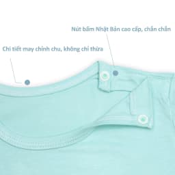 Thumbnail Bộ dài tay cài vai trơn basic BENTY cotton co giãn 4 chiều, quần áo trẻ em cao cấp mềm, mịn 4