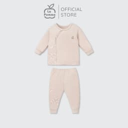 Thumbnail Bộ dài tay La Pomme cúc lệch mềm mịn - Newborn 1