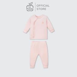 Thumbnail Bộ dài tay La Pomme cúc lệch mềm mịn - Newborn 2