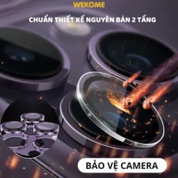 Thumbnail Bộ dán bảo vệ camera iphone KTM Cam 2 tầng chuẩn theo máy, chống lóa, HD cho ip 14Promax ,13 12 11 15 Pro Max 2