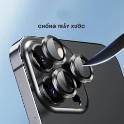 Thumbnail Bộ dán bảo vệ từng mắt camera iphone KTM bằng kim loại chống xước, chống lóa, HD cho ip 14Promax ,13 12 11 Pro Max 2